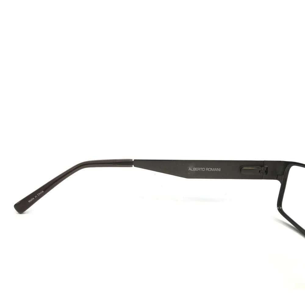 Alberto Romani Eyeglasses Frames AR1009 GM Gunmetal Faux Carbon Fiber 54-17-140